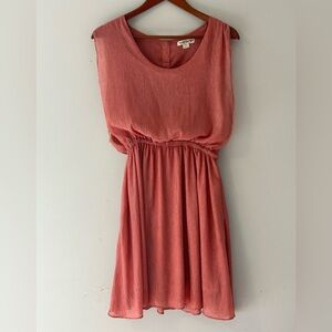 Double Zero Textured Terra Cotta Dress Medium